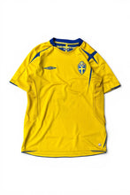 画像をギャラリービューアに読み込む, Y2K 06'S SWEDEN FOOTBALL GAME SHIRT / YELLOW [SIZE: L USED]
