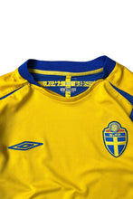 画像をギャラリービューアに読み込む, Y2K 06'S SWEDEN FOOTBALL GAME SHIRT / YELLOW [SIZE: L USED]
