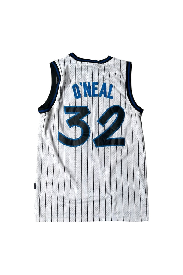 90년대 올랜도 매직 샤킬 오닐 NBA 게임 셔츠 / 스트라이프 [사이즈: S USED]
