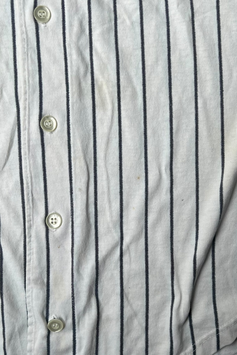 MADE IN USA 80년대 뉴욕 양키스 베이스볼 셔츠 / 화이트 [사이즈: XL USED]