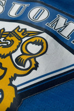 画像をギャラリービューアに読み込む, MADE IN CANADA 02'S FINLAND OLYMPIC HOCKEY GAME SHIRT / BLUE [SIZE: S USED]
