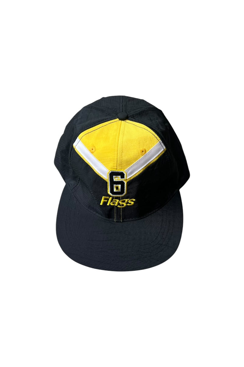 90년대 나일론 6패널 캡 / 블랙 [사이즈: ONE SIZE 데드스톡/NOS]