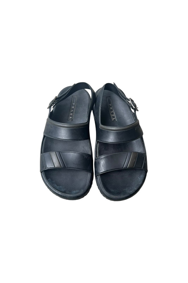 RUBBER SANDALS / BLACK [SIZE: US8.0 (26.5cm相当) USED]