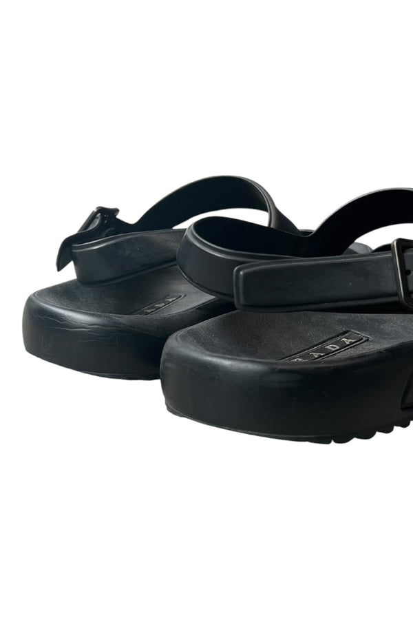 RUBBER SANDALS / BLACK [SIZE: US8.0 (26.5cm相当) USED]