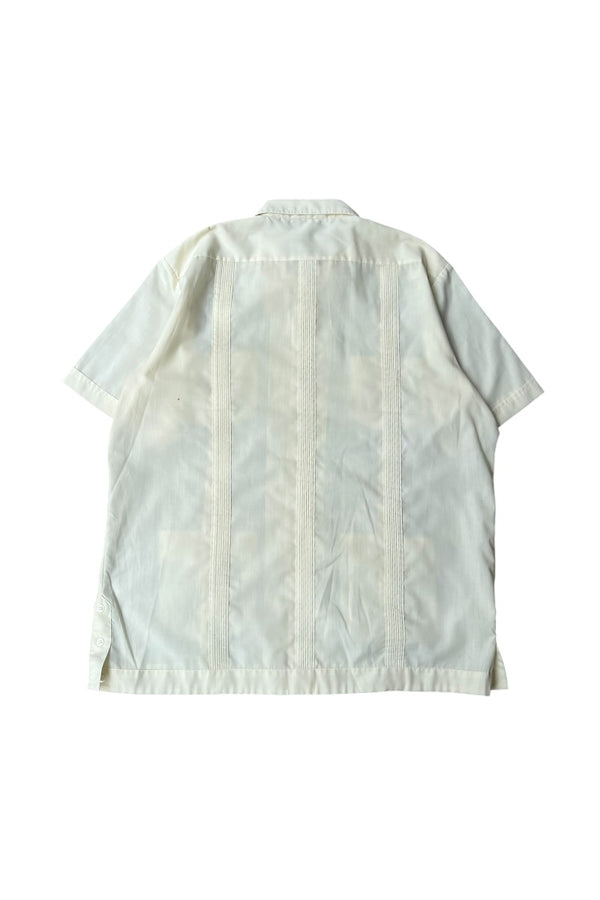 70년대 S/S 쿠바 셔츠 / 화이트 [사이즈: L USED]