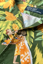画像をギャラリービューアに読み込む, 90'S S/S VISCOSE HAWAIIAN SHIRT / GREEN [SIZE: XL USED]

