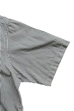 画像をギャラリービューアに読み込む, 90'S S/S BD STRIPE SHIRT / GRAY [SIZE: L USED]
