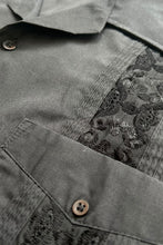 画像をギャラリービューアに読み込む, 90'S S/S BDP EMBROIDERY CUBA SHIRT / BLACK [SIZE: L USED]
