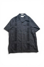 画像をギャラリービューアに読み込む, 90'S S/S BDP EMBROIDERY CUBA SHIRT / BLACK [SIZE: L USED]
