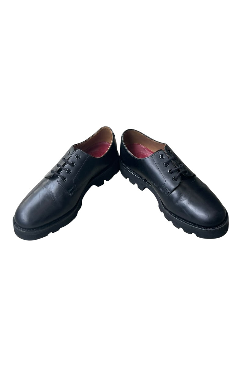 LEATHER SHOES / BLACK [SIZE: US9.0 (27cm相当) USED]