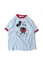画像をギャラリービューアに読み込む, MADE IN USA 80'S MICKEY RINGER T-SHIRT / WHITE [SIZE: L USED]
