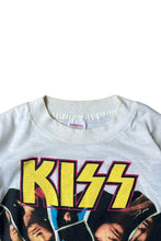 画像をギャラリービューアに読み込む, MADE IN USA 87'S KISS I WENT CRAZY WITH KISS BAND T-SHIRT / WHITE [SIZE: XL USED]
