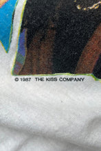 画像をギャラリービューアに読み込む, MADE IN USA 87'S KISS I WENT CRAZY WITH KISS BAND T-SHIRT / WHITE [SIZE: XL USED]
