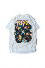 画像をギャラリービューアに読み込む, MADE IN USA 87'S KISS I WENT CRAZY WITH KISS BAND T-SHIRT / WHITE [SIZE: XL USED]
