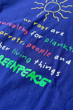 画像をギャラリービューアに読み込む, MADE IN USA 90'S MESSAGE T-SHIRT / NAVY [SIZE: L USED]

