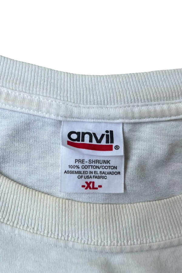 MADE IN USA Y2K EARLY 00'S CNN ADVERTISING T-SHIRT / WHITE [사이즈: XL USED]