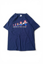 画像をギャラリービューアに読み込む, MADE IN USA 03'S NINTENDO SUPER MARIO CHARACTER T-SHIRT / NAVY [SIZE: M USED]
