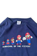 画像をギャラリービューアに読み込む, MADE IN USA 03'S NINTENDO SUPER MARIO CHARACTER T-SHIRT / NAVY [SIZE: M USED]
