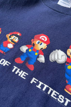 画像をギャラリービューアに読み込む, MADE IN USA 03'S NINTENDO SUPER MARIO CHARACTER T-SHIRT / NAVY [SIZE: M USED]
