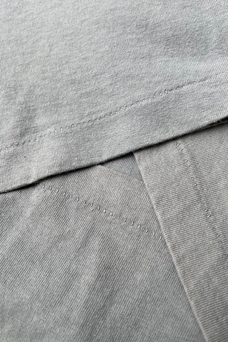 MADE IN USA 90'S OUTLINE LOGO SKATE BOADING T-SHIRT / GRAY [SIZE: XL USED]