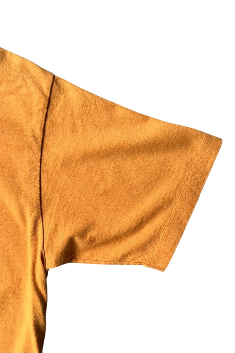 MADE IN USA 90'S SS-LINK HEX LOGO SKATE BOADING T-SHIRT / YELLOW [SIZE: L USED]
