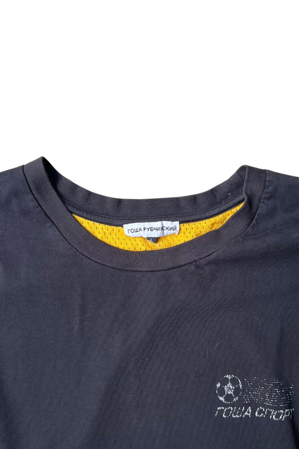 MESH SWICHING T-SHIRT / BLACK [SIZE: L USED]