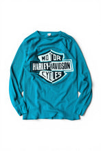 画像をギャラリービューアに読み込む, MADE IN USA 92'S L/S THERMAL T-SHIRT / BLUE [SIZE: XL USED]
