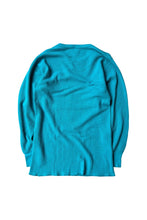 画像をギャラリービューアに読み込む, MADE IN USA 92'S L/S THERMAL T-SHIRT / BLUE [SIZE: XL USED]
