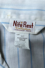 画像をギャラリービューアに読み込む, 70'S L/S STRIPE PAJAMA SET UP / WHITE [SIZE: SHIRTS L PANTS L DEADSTOCK/NOS]
