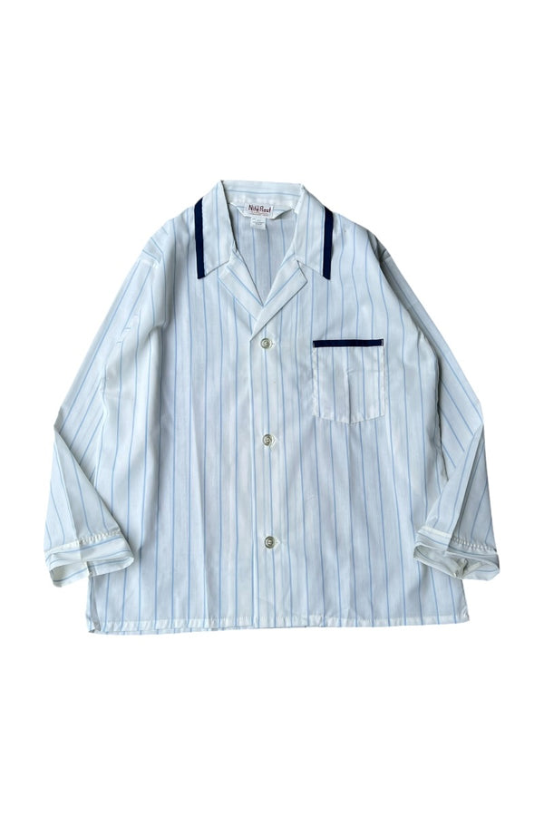 70년대 L/S 스트라이프 파자마 세트 / 화이트 [사이즈: 셔츠 L 팬츠 L 데드스톡/NOS]