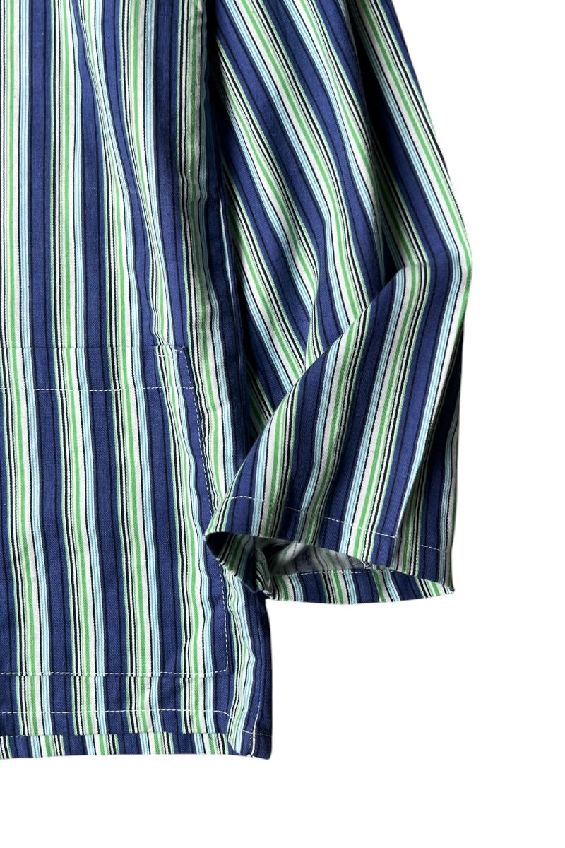 70-80'S PAJAMA SET UP / STRIPE [SIZE: SHIRTS L PANTS L DEADSTOCK/NOS]