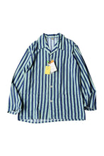 画像をギャラリービューアに読み込む, 70-80'S PAJAMA SET UP / STRIPE [SIZE: SHIRTS L PANTS L DEADSTOCK/NOS]
