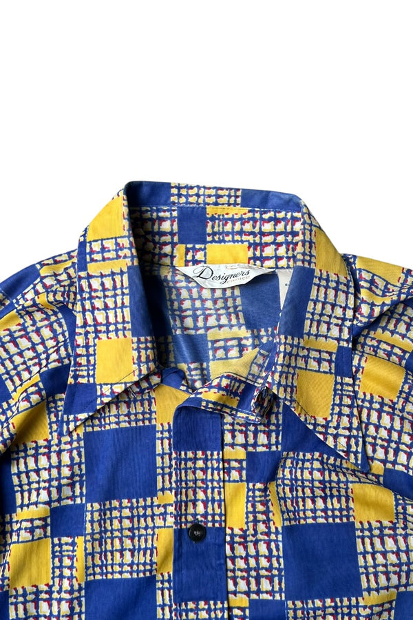 70년대 L/S 디자인 셔츠 / 패턴 [사이즈: L 중고]
