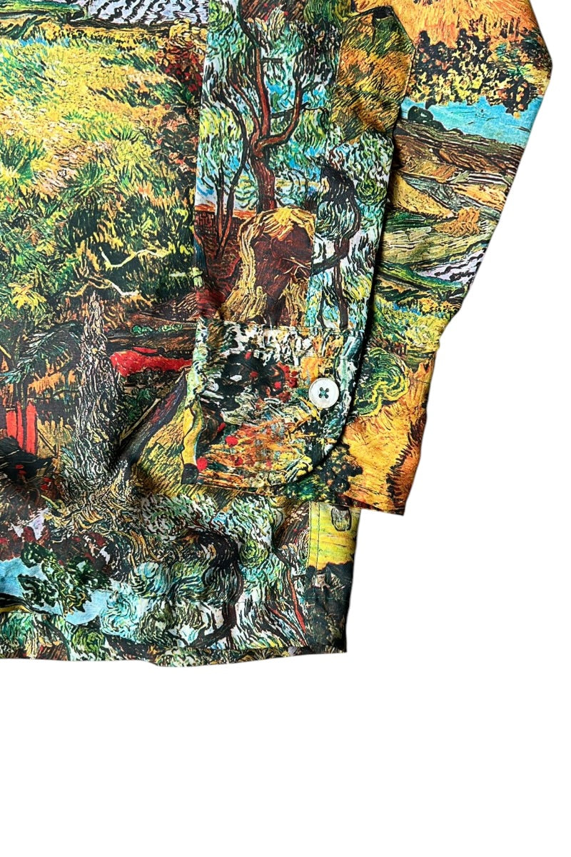 70'S L/S POLYESTER DESIGN SHIRT / MULTI [SIZE: XL USED]