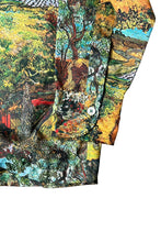 画像をギャラリービューアに読み込む, 70'S L/S POLYESTER DESIGN SHIRT / MULTI [SIZE: XL USED]
