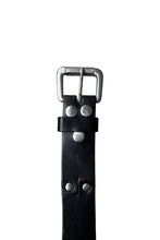 画像をギャラリービューアに読み込む, STUDS LEATHER BELT / BLACK [SIZE: ONE SIZE USED]
