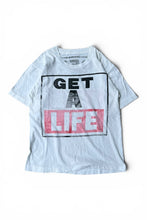 画像をギャラリービューアに読み込む, 90'S GET A LIFE MESSAGE T-SHIRT / WHITE [SIZE: M USED]
