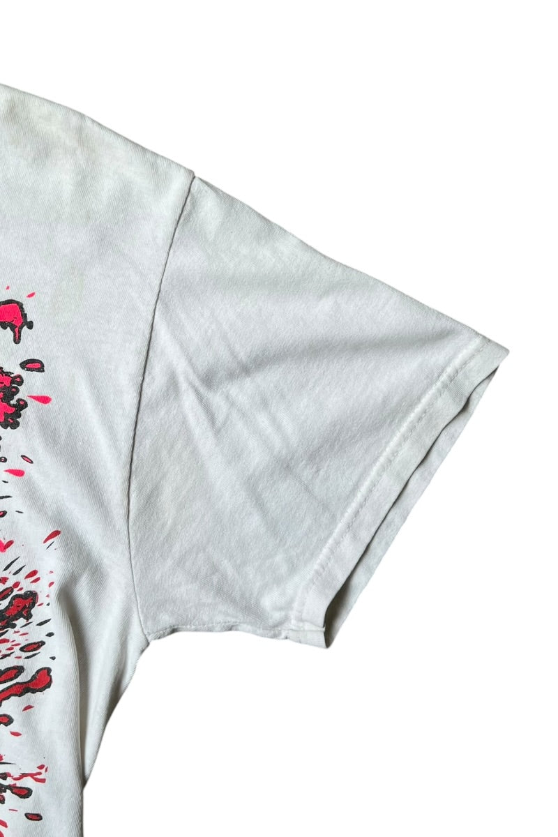 90'S-Y2K EARLY 00'S CHUM FIESTA MUSIC T-SHIRT / WHITE [SIZE: M USED]