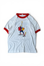 画像をギャラリービューアに読み込む, MADE IN USA 80'S BUCKLE MAN RINGER T-SHIRT / WHITE [SIZE: M USED]
