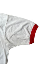 画像をギャラリービューアに読み込む, MADE IN USA 80'S BUCKLE MAN RINGER T-SHIRT / WHITE [SIZE: M USED]
