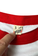 画像をギャラリービューアに読み込む, MADE IN USA 80'S BUCKLE MAN RINGER T-SHIRT / WHITE [SIZE: M USED]
