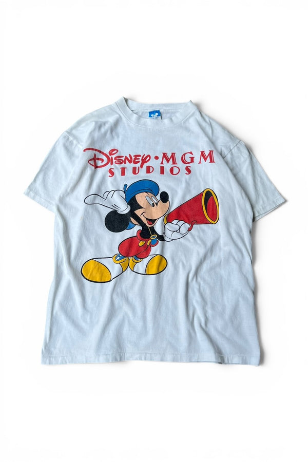 MADE IN USA 80년대 미키 티셔츠 / 화이트 [사이즈: L USED]