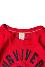画像をギャラリービューアに読み込む, MADE IN USA 70'S SURVIVED T-SHIRT / RED [SIZE: M USED]
