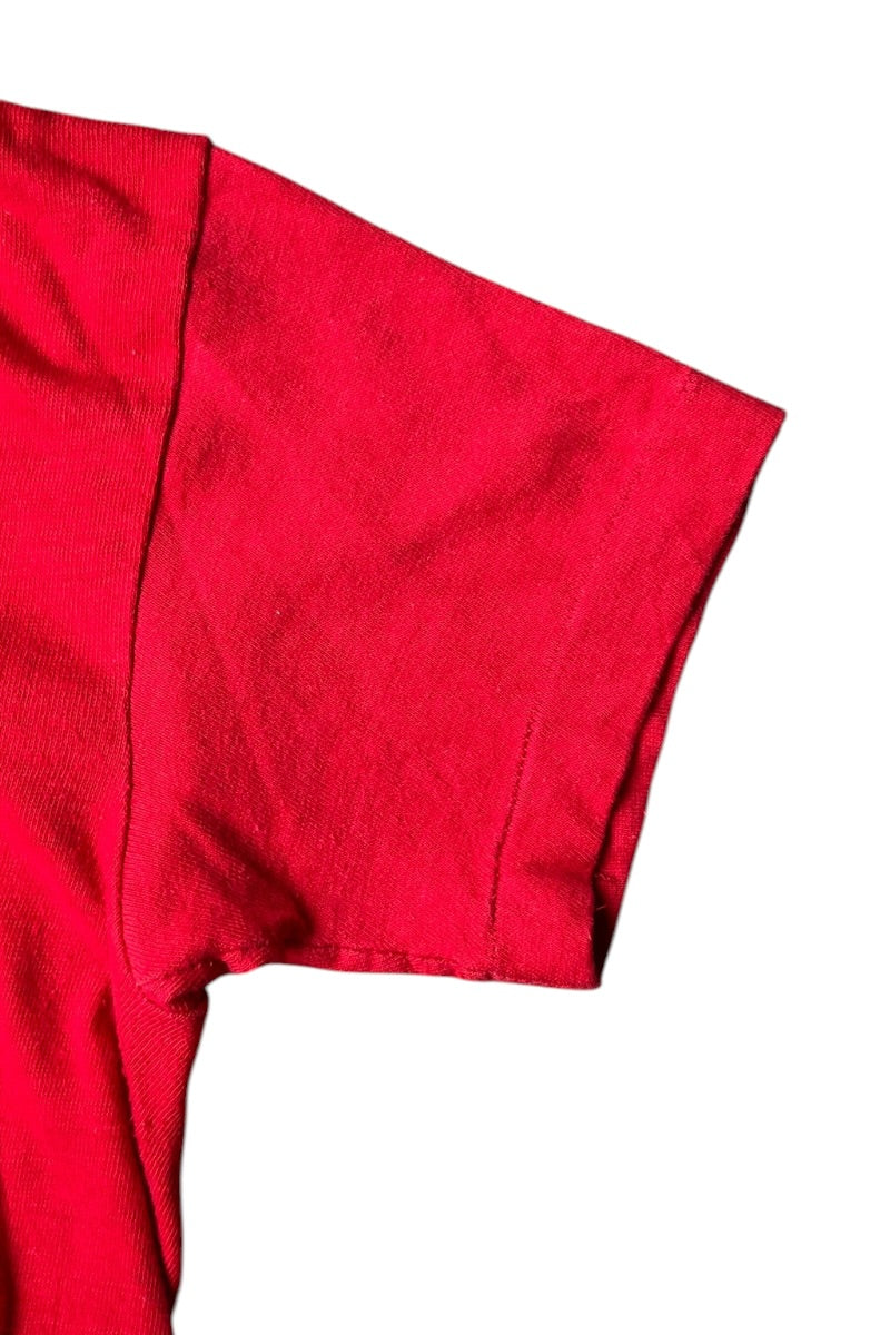MADE IN USA 70'S SURVIVED T-SHIRT / RED [SIZE: M USED]