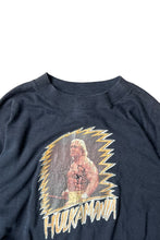 画像をギャラリービューアに読み込む, MADE IN USA 80'S HULK HOGAN T-SHIRT / BLACK [SIZE: L USED]

