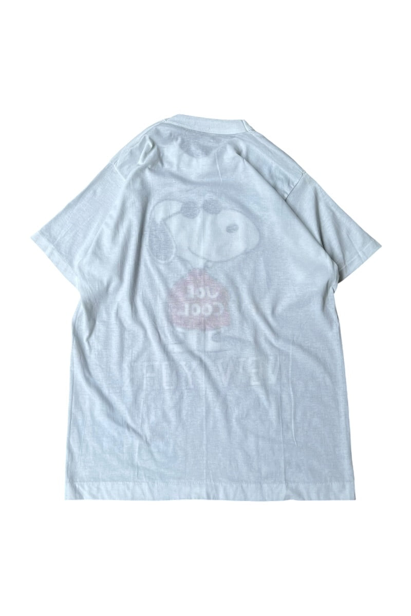 80'S JOE COOL SNOOPY T-SHIRT / WHITE [SIZE: M USED]