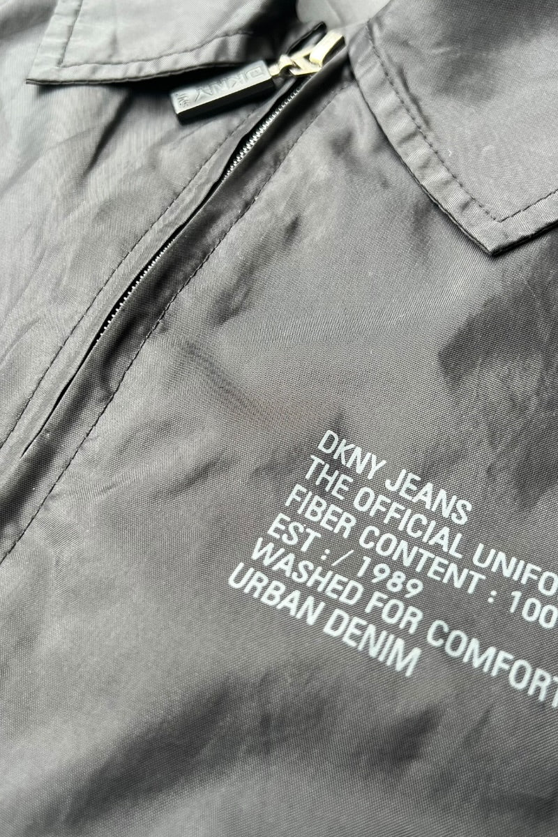 90-00'S ZIP NYLON JACKET / BLACK [SIZE: M USED]