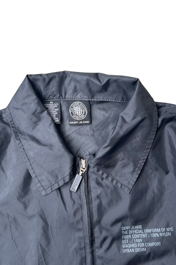 90-00'S ZIP NYLON JACKET / BLACK [SIZE: M USED]
