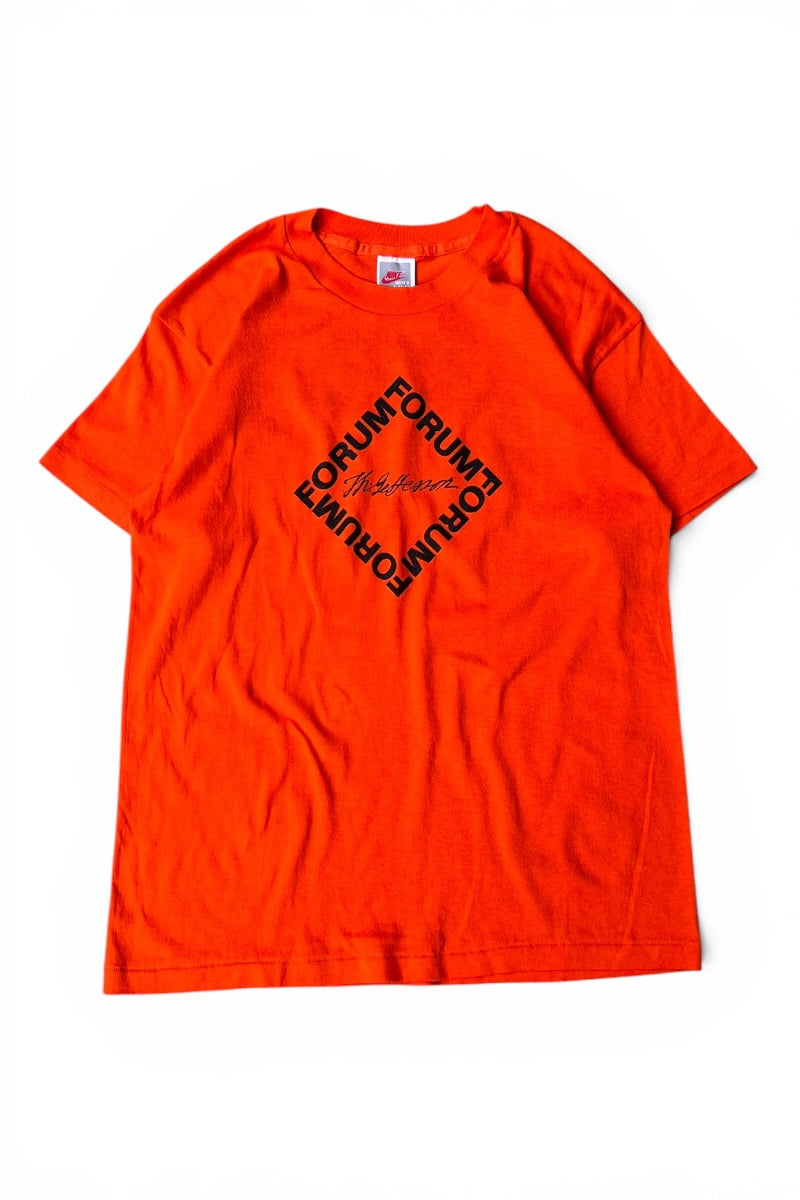 MADE IN USA 80-90'S FORUM T-SHIRT / ORANGE [SIZE: L USED]