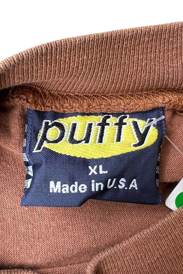 MADE IN USA 90'S L/S T-SHIRT / BROWN [SIZE: XL USED]